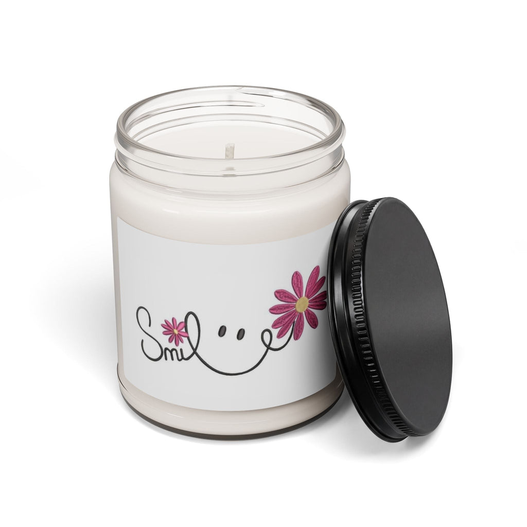 Scented Soy Candle, 9oz, Smile, inspirational, affirmations - Simply Glow Ohio