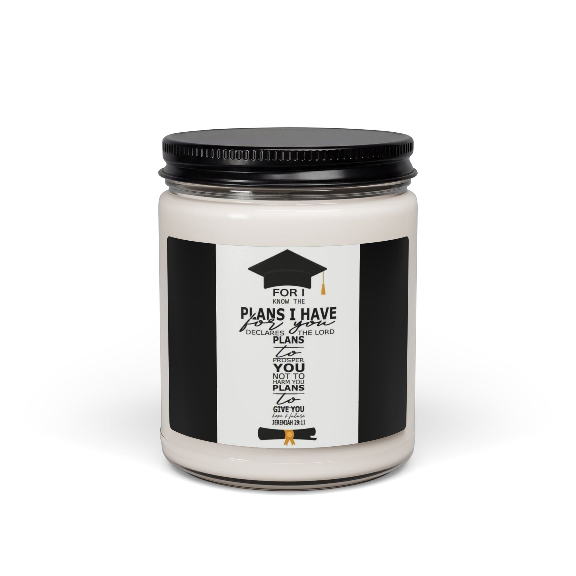 Scented Soy Candle, 9oz, graduation custom design - Simply Glow Ohio