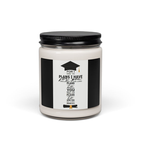 Scented Soy Candle, 9oz, graduation custom design - Simply Glow Ohio