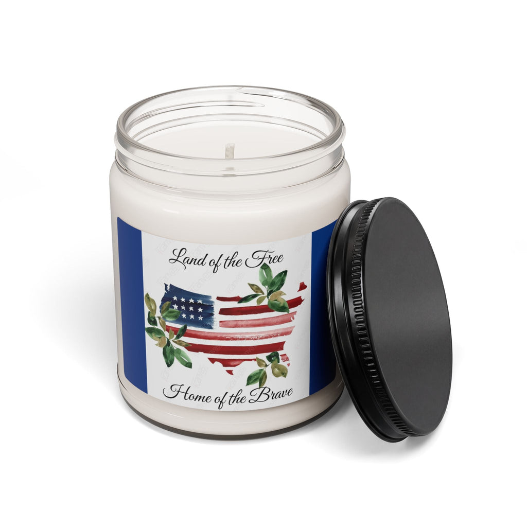Scented Soy Candle, 9oz, patriotic, American flag, home decor - Simply Glow Ohio