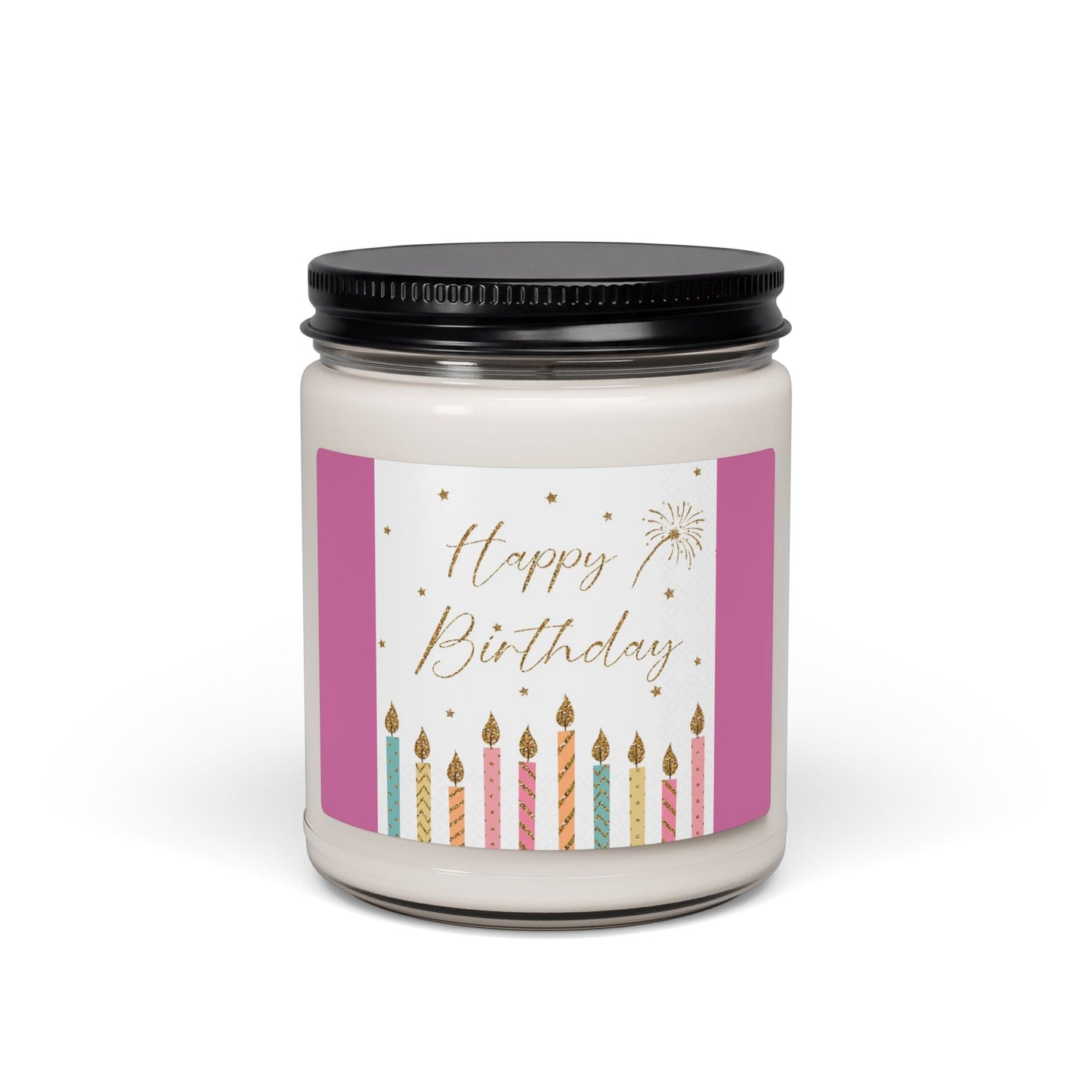 Scented Soy Candle, 9oz, Happy Birthday, gift - Simply Glow Ohio