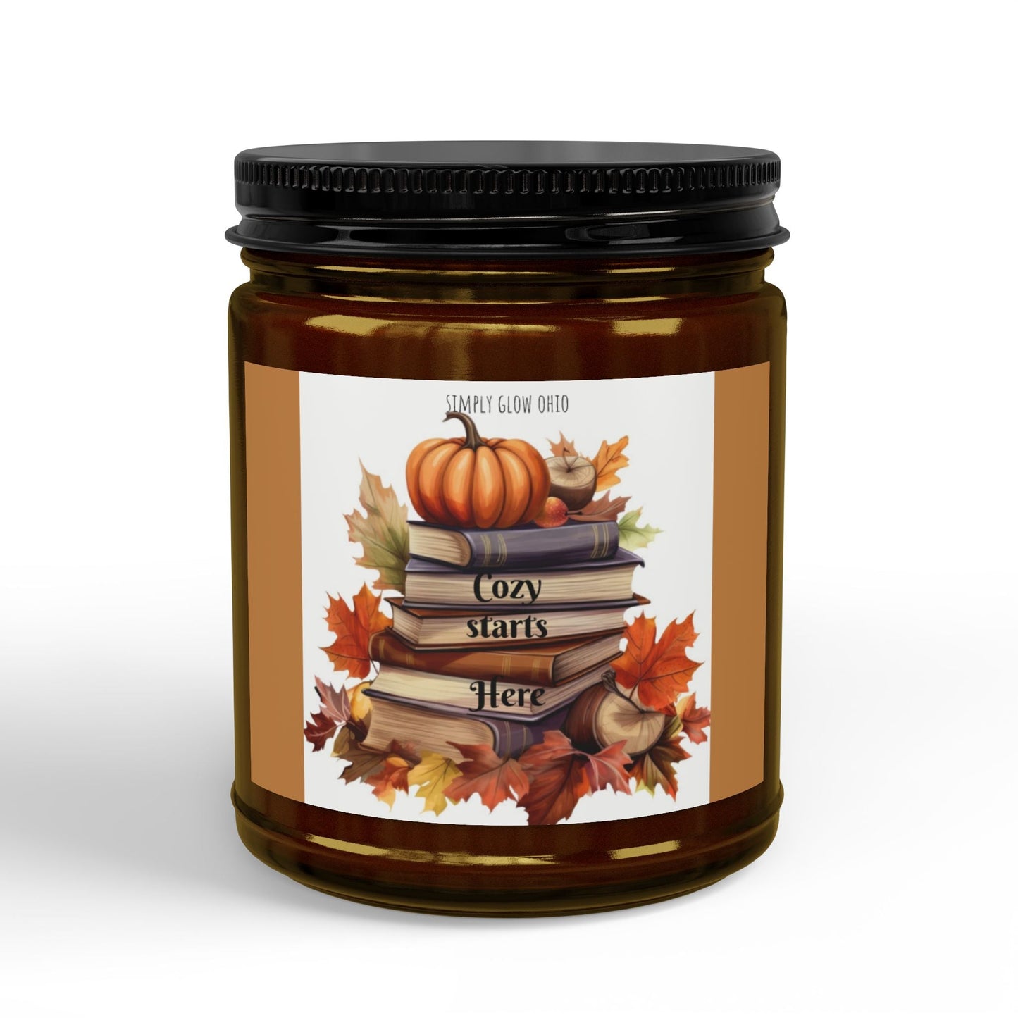 Scented Soy Candles with Black Lid, (4 and 9oz) - Simply Glow Ohio