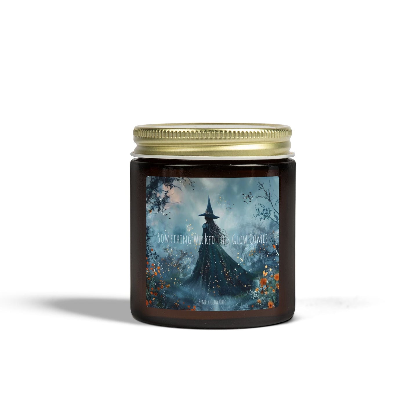 Scented Candles, Coconut Apricot Wax (4oz, 9oz) Halloween - Simply Glow Ohio