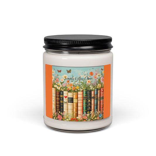 Scented Soy Candle, 9oz book lovers, book decor, home decor - Simply Glow Ohio