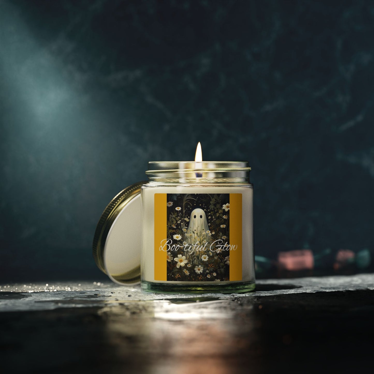 Scented Candles, Coconut Apricot Wax (4oz, 9oz) Halloween - Simply Glow Ohio