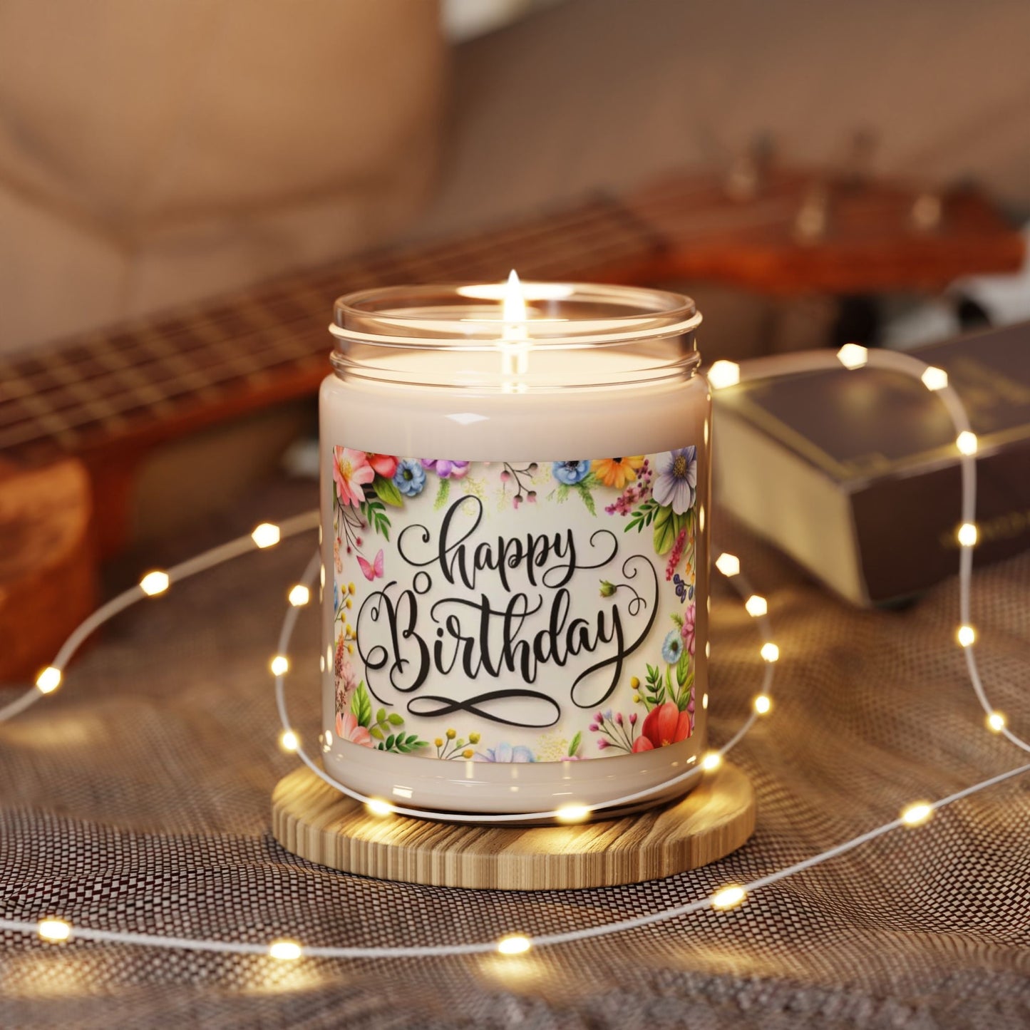 Scented Soy Candle, 9oz, Happy Birthday, gift - Simply Glow Ohio