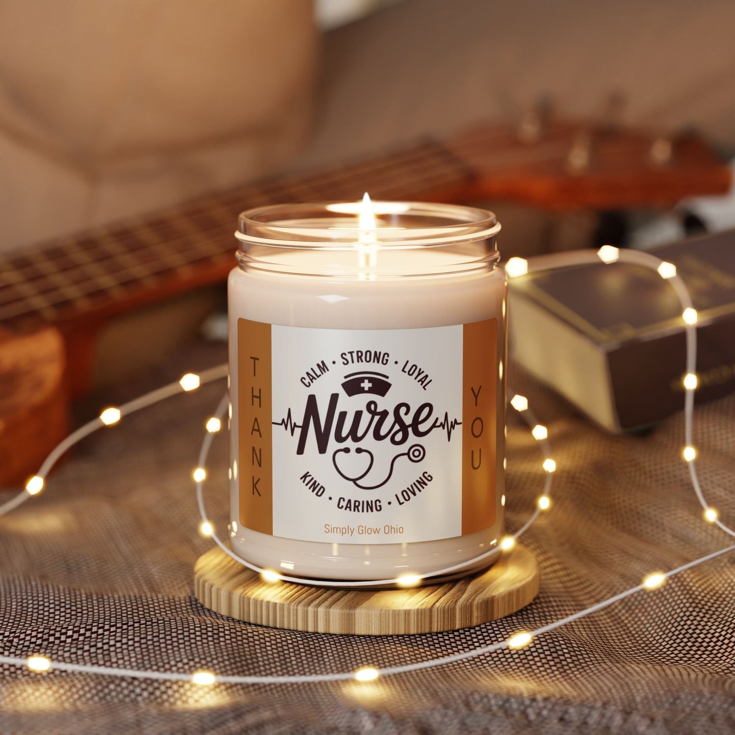 Scented Soy Candle, 9oz, Nurses gift - Simply Glow Ohio